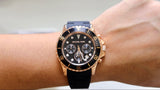 Michael Kors Everest Chronograph Black Dial Black Silicone Strap Watch For Men - MK9055 Buy Now By Michael Kors