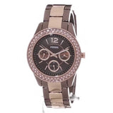 Fossil Stella Multifunction Brown Dial Two Tone Steel Strap Watch for Women - ES4079 Buy Now By Fossil