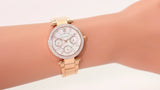 Michael Kors Parker White Dial Rose Gold Steel Strap Watch for Women - MK5616 Buy Now By Michael Kors