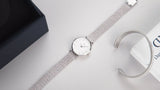 Daniel Wellington Classic Petite Sterling White Dial Silver Mesh Bracelet Watch for Women - DW00100442 Buy Now By Daniel Wellington
