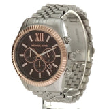 Michael Kors Lexington Chronograph Brown Dial Silver Steel Strap Watch For Men - MK8732 Buy Now By Michael Kors