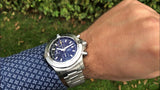 Breitling Avenger Chronograph 45mm Blue Dial Silver Steel Strap Watch for Men - A13317101C1A1 Buy Now By Breitling
