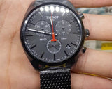 Tissot T Classic PR 100 Chronograph Black Dial Black Mesh Bracelet Watch For Men - T101.417.33.051.00 Buy Now By Tissot
