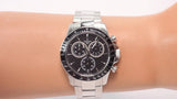 Tissot V8 Quartz Chronograph Black Dial Silver Steel Strap Watch For Men - T106.417.11.051.00 Buy Now By Tissot