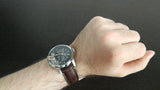 Fossil Townsman Automatic Black Dial Brown Leather Strap Watch for Men - ME1163 Buy Now By Fossil