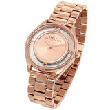 Marc Jacobs Tether Transparent Rose Gold Dial Rose Gold Steel Strap Watch for Women - MBM3414 Buy Now By Marc Jacobs