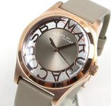 Marc Jacobs Henry Dinky Skeleton Beige Dial Beige Leather Strap Watch for Women - MBM1245 Buy Now By Marc Jacobs