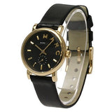 Marc Jacobs Baker Black Dial Black Leather Strap Watch for Women - MBM1273 Buy Now By Marc Jacobs