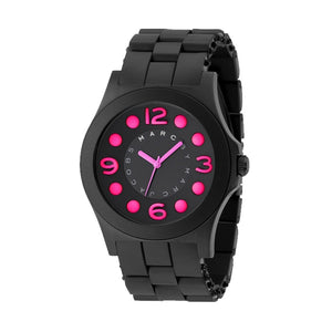 Marc Jacobs Pelly Black Dial Black Silicone Strap Watch for Women - MBM2529 Buy Now By Marc Jacobs