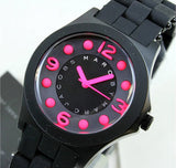 Marc Jacobs Pelly Black Dial Black Silicone Strap Watch for Women - MBM2530 Buy Now By Marc Jacobs