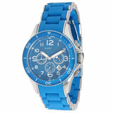Marc Jacobs Rock Chronograph Blue Dial Blue Silicone Strap Watch for Women - MBM2575 Buy Now By Marc Jacobs
