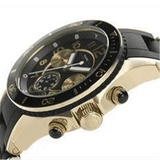 Marc Jacobs Rock Chronograph Black Dial Black Silicone Strap Watch for Women - MBM2598 Buy Now By Marc Jacobs