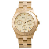 Marc Jacobs Blade Chronograph Gold Dial Gold Steel Strap Watch for Women - MBM3101 Buy Now By Marc Jacobs