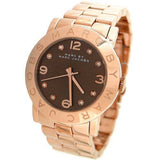 Marc Jacobs Amy Brown Dial Rose Gold Steel Strap Watch for Women - MBM3167 Buy Now By Marc Jacobs