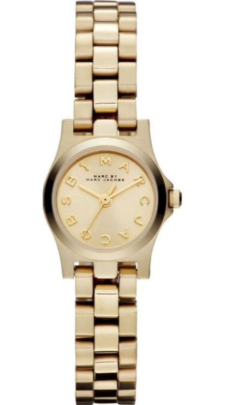 Marc Jacobs Henry Dinky Gold Dial Gold Steel Strap Watch for Women - MBM3199 Buy Now By Marc Jacobs