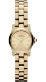 Marc Jacobs Henry Dinky Gold Dial Gold Steel Strap Watch for Women - MBM3199 Buy Now By Marc Jacobs