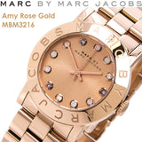 Marc Jacobs Amy Dexter Rose Gold Dial Rose Gold Steel Strap Watch for Women - MBM3216 Buy Now By Marc Jacobs