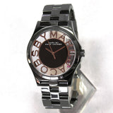 Marc Jacobs Henry Skeleton Black Dial Black Steel Strap Watch for Women - MBM3254 Buy Now By Marc Jacobs