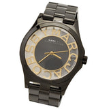 Marc Jacobs Henry Transparent Black Dial Black Steel Strap Watch for Women - MBM3255 Buy Now By Marc Jacobs