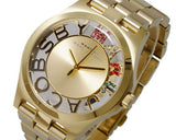 Marc Jacobs Henry Skeleton Gold Dial Gold Steel Strap Watch for Women - MBM3263 Buy Now By Marc Jacobs