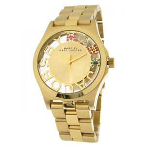 Marc Jacobs Henry Skeleton Gold Dial Gold Steel Strap Watch for Women - MBM3263 Buy Now By Marc Jacobs