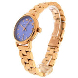 Marc Jacobs Mini Baker Blue Dial Rose Gold Steel Strap Watch for Women - MBM3285 Buy Now By Marc Jacobs