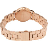 Marc Jacobs Mini Baker Blue Dial Rose Gold Steel Strap Watch for Women - MBM3285 Buy Now By Marc Jacobs