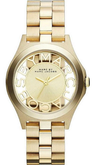 Marc Jacobs Henry Gold Dial Gold Steel Strap Watch for Women - MBM3292 Buy Now By Marc Jacobs
