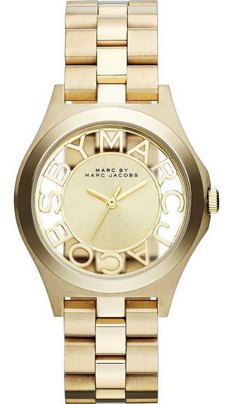 Marc Jacobs Henry Gold Dial Gold Steel Strap Watch for Women - MBM3292 Buy Now By Marc Jacobs
