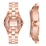 Marc Jacobs Henry Transparent Rose Gold Dial Rose Gold Steel Strap Watch for Women - MBM3339 Buy Now By Marc Jacobs