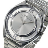 Marc Jacobs Tether Transparent Silver Dial Silver Steel Strap Watch for Women - MBM3412 Buy Now By Marc Jacobs