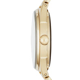 Marc Jacobs Marc Tether Transparent Gold Dial Gold Steel Strap Watch for Women - MBM3413 Buy Now By Marc Jacobs