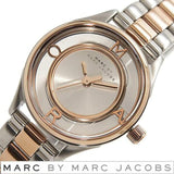 Marc Jacobs Tether Transparent White Dial Two Tone Steel Strap Watch for Women - MBM3418 Buy Now By Marc Jacobs