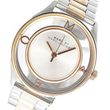 Marc Jacobs Tether Transparent White Dial Two Tone Steel Strap Watch for Women - MBM3436 Buy Now By Marc Jacobs