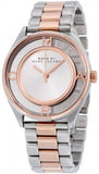 Marc Jacobs Tether Transparent White Dial Two Tone Steel Strap Watch for Women - MBM3436 Buy Now By Marc Jacobs