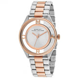 Marc Jacobs Tether Transparent White Dial Two Tone Steel Strap Watch for Women - MBM3436 Buy Now By Marc Jacobs
