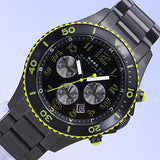 Marc Jacobs Rock Chronograph Black Dial Black Steel Strap Watch for Men - MBM5026 Buy Now By Marc Jacobs