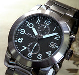Marc Jacobs Larry Chronograph Black Dial Grey Steel Strap Watch for Men - MBM5051 Buy Now By Marc Jacobs