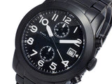 Marc Jacobs Larry Chronograph Black Dial Black Steel Strap Watch for Men - MBM5052 Buy Now By Marc Jacobs