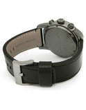 Marc Jacobs Larry Chronograph Black Dial Black Leather Strap Watch for Men - MBM5054 Buy Now By Marc Jacobs