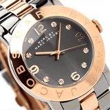 Marc Jacobs Amy Grey Dial Two Tone Steel Strap Watch for Women - MBM8597 Buy Now By Marc Jacobs