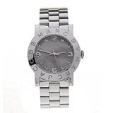 Marc Jacobs Amy Analog Mother of Pearl Grey Dial Silver Steel Strap Watch for Women - MBM8608 Buy Now By Marc Jacobs