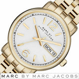 Marc Jacobs Fergus White Dial Gold Steel Strap Watch for Women - MBM8647 Buy Now By Marc Jacobs