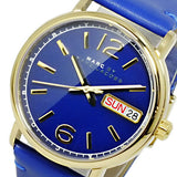 Marc Jacobs Fergus Blue Dial Blue Leather Strap Watch for Women - MBM8650 Buy Now By Marc Jacobs