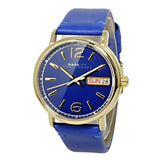 Marc Jacobs Fergus Blue Dial Blue Leather Strap Watch for Women - MBM8650 Buy Now By Marc Jacobs