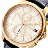 Tommy Hilfiger Claudia White Dial Black Leather Strap Watch for Women - 1781817 Buy Now By Tommy Hilfiger