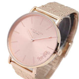 Coach Perry Rose Gold Dial Rose Gold Mesh Bracelet Watch for Women - 14503343 Buy Now By Coach