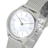 Calvin Klein Minimal White Dial Silver Mesh Bracelet Watch for Women - K3M23126 Buy Now By Calvin Klein