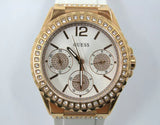 Guess Starlight Diamonds White Dial White Rubber Strap Watch for Women - W0846L5 Buy Now By Guess