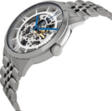 Fossil Townsman Automatic Skeleton Silver Dial Silver Steel Strap Watch for Men - ME3044 Buy Now By Fossil